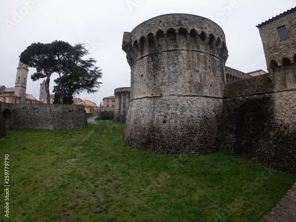 Obraz The front of Citadel fortress of Firmafede in Sarzana Italy