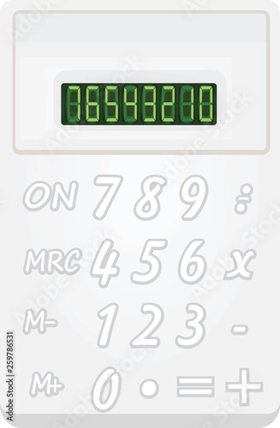 Obraz Calculator. vector illustration