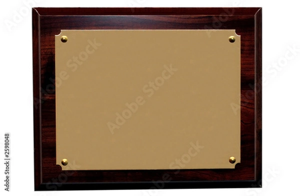 Obraz award plaque