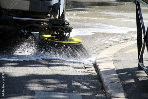 Fototapeta Sprzątanie ulic