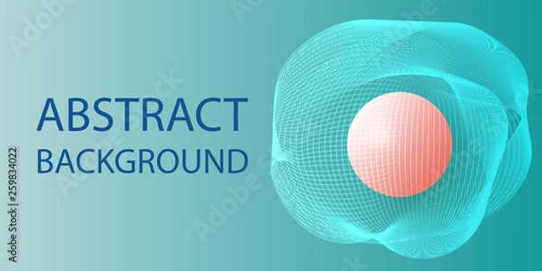 Fototapeta Modern Abstract Geometric Futuristic  Background