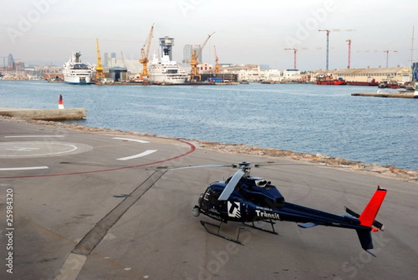 Obraz Héliport de touristes à Barcelone