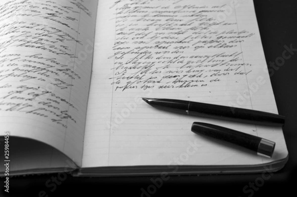 Obraz old handwriting