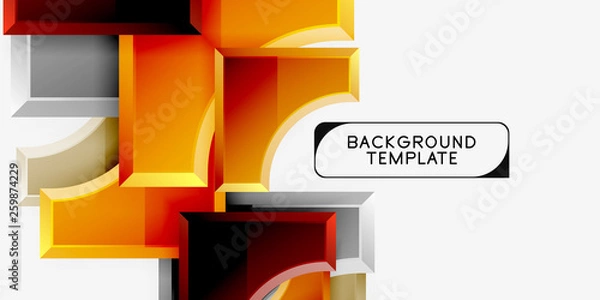 Fototapeta Modern geometrical abstract background