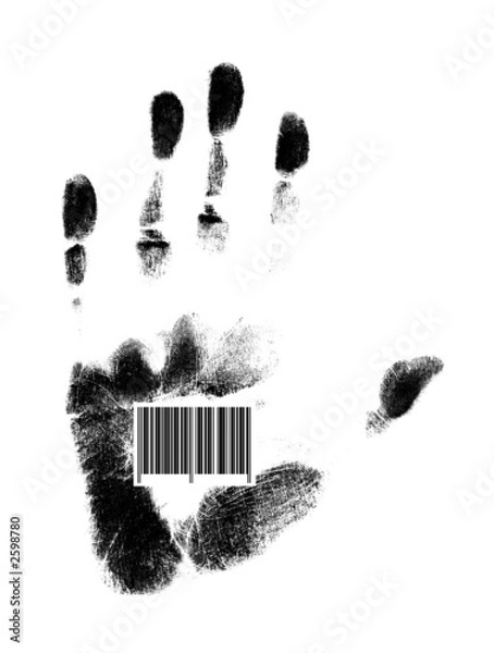 Fototapeta hand code