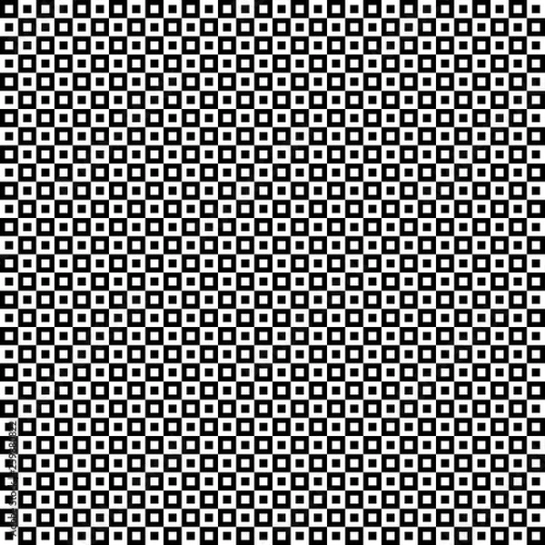 Fototapeta Monochrome geometric shapes and optical illusion wallpaper pattern background.