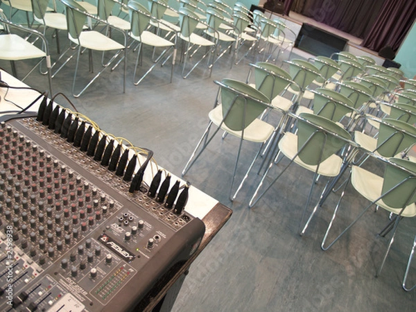 Obraz control panel in assembly hall