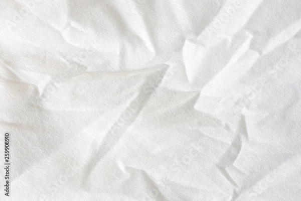 Obraz Crumpled white background