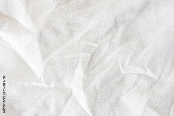 Obraz Crumpled white background