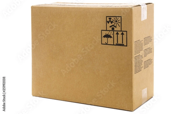 Fototapeta large cardboard box
