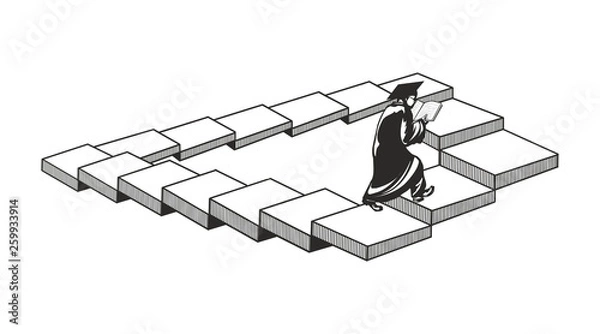 Obraz The eternal path to knowledge.