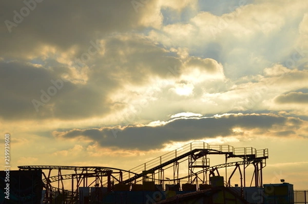 Obraz Lunapark at sunset