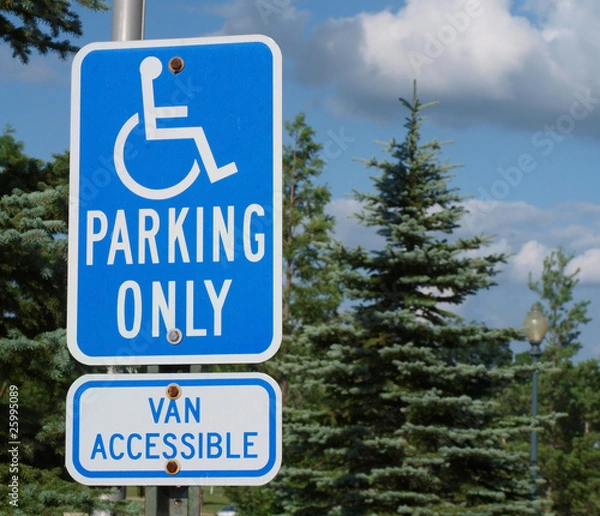 Obraz Handicap Parking Sign