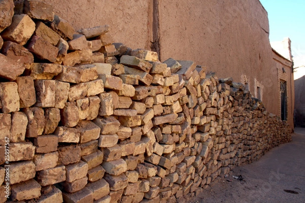 Obraz tijolos empilhados