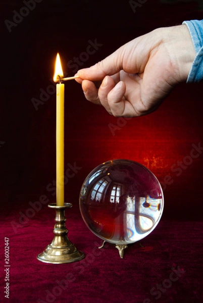 Obraz Magic ball and candle.
