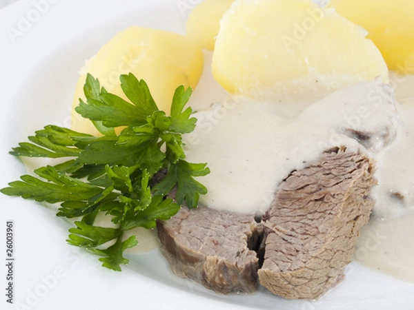 Fototapeta Rindfleisch mit Kren