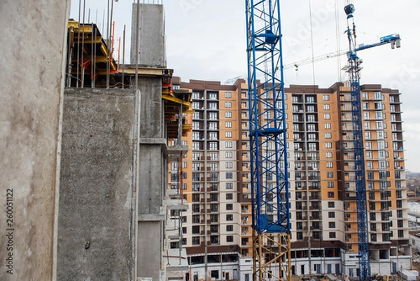 Obraz New multi-storey building under construction