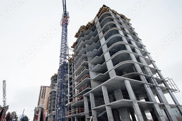 Obraz New multi-storey building under construction