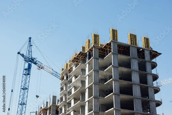 Obraz New multi-storey building under construction