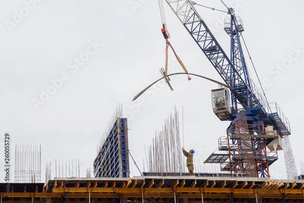 Obraz New multi-storey building under construction