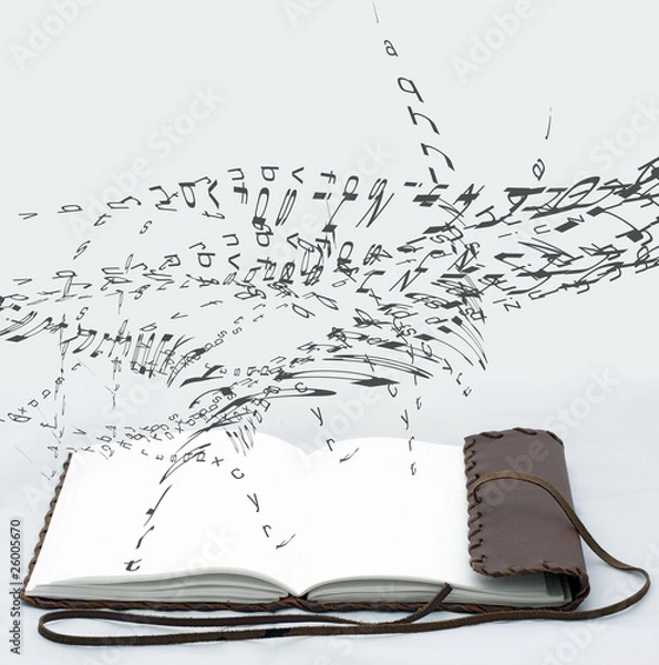 Obraz tagebuch mit schrift