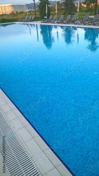 Fototapeta pool, hotel, evening