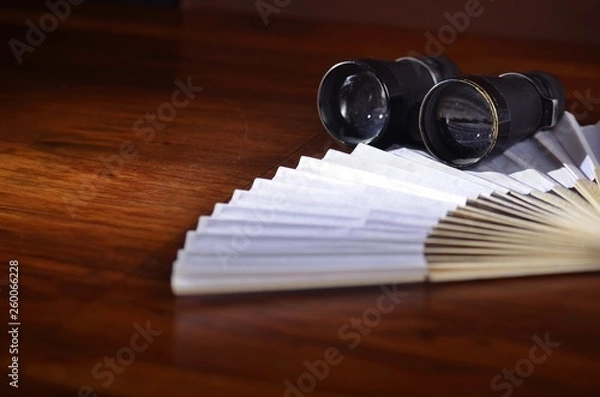 Obraz Binoculars with fan
