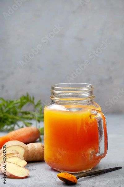 Obraz carrot detox drink