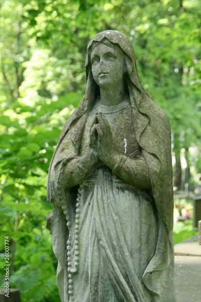 Fototapeta Praying statue