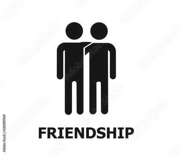 Fototapeta Friendship icon vector 
