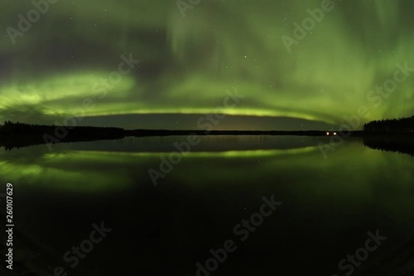 Obraz Aurora borealis over Tåmeträsk 