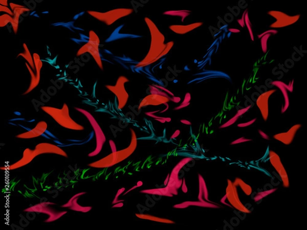 Obraz abstract background with flames