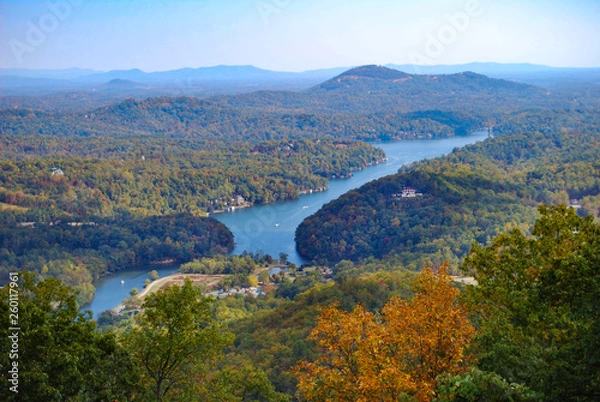 Obraz Mountain lake early fall