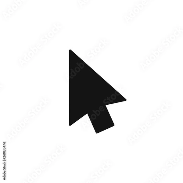 Fototapeta Black cursor icon. Vector. Isolated.
