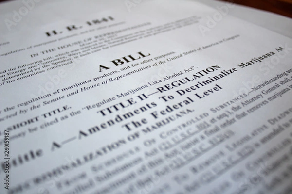 Obraz Cannabis SAFE Banking Act / Bill