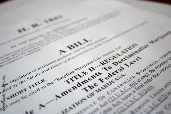 Obraz Cannabis SAFE Banking Act / Bill