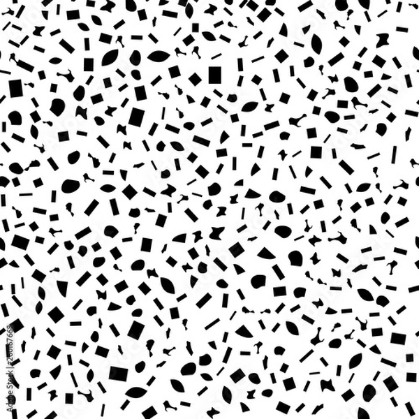 Fototapeta Black Distressed Seamless Grain Texture Overlay.