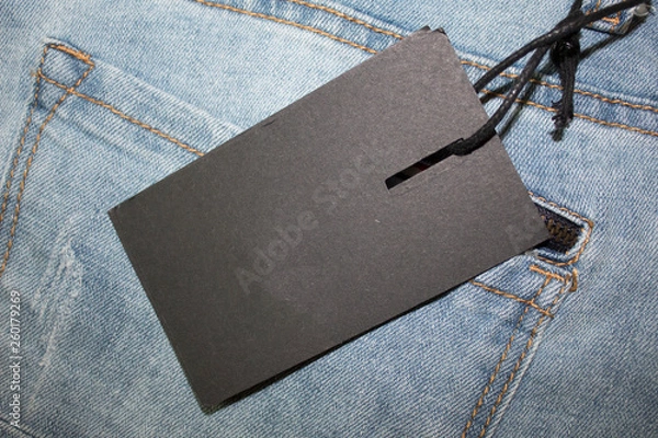 Obraz Black empty tag.