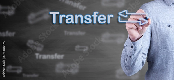 Fototapeta business and transfer