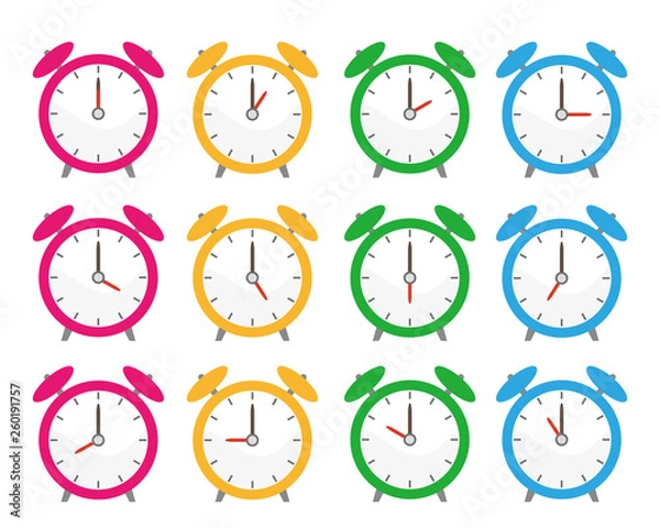 Fototapeta 時計　時間　アイコン　目覚まし時計　アラーム