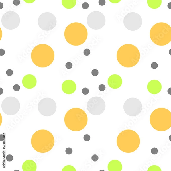 Obraz Abstract background with circles. Seamless pattern