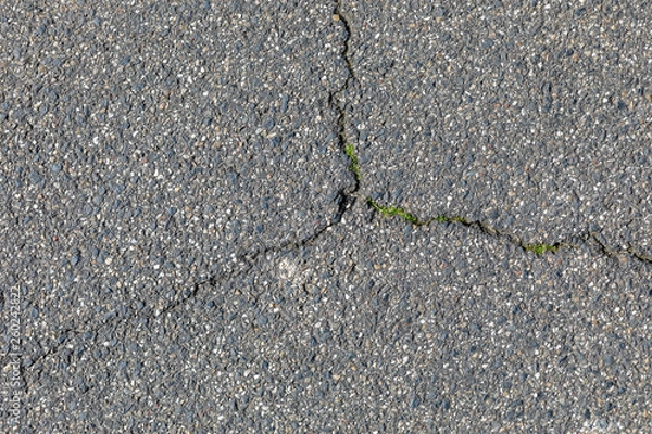 Fototapeta Risse im Asphalt, Straße