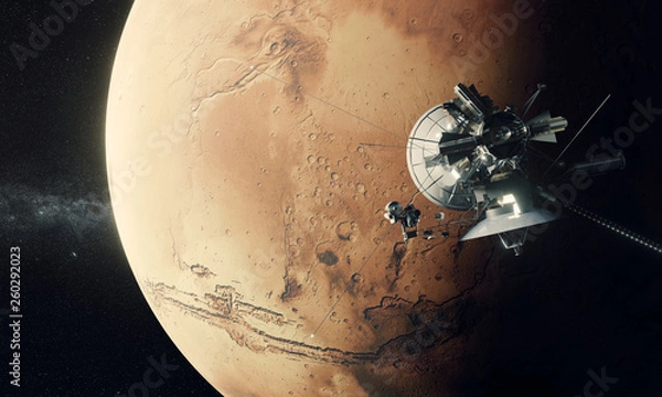 Obraz Sonde spatiale orbitant autour de la planète Mars