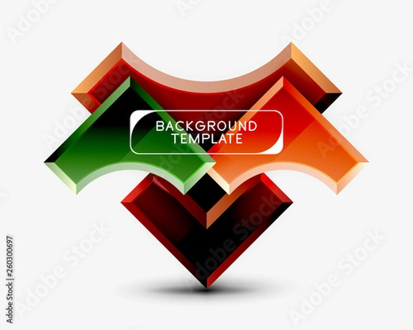 Fototapeta Modern geometrical abstract background