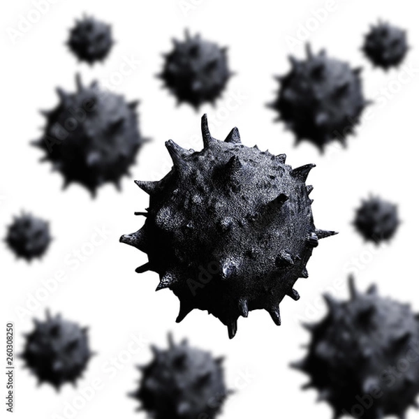 Obraz Virus on white background