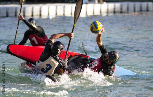 Obraz partita di canoa polo