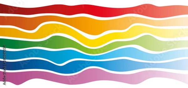 Fototapeta Spring Summer rainbow colors gradient abstract landscape background