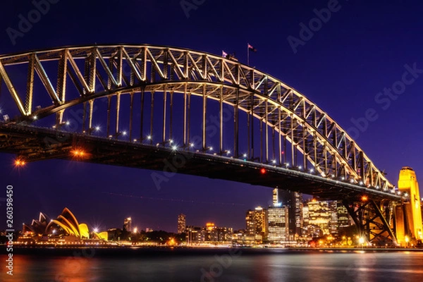 Fototapeta Sydney Bridge at Night