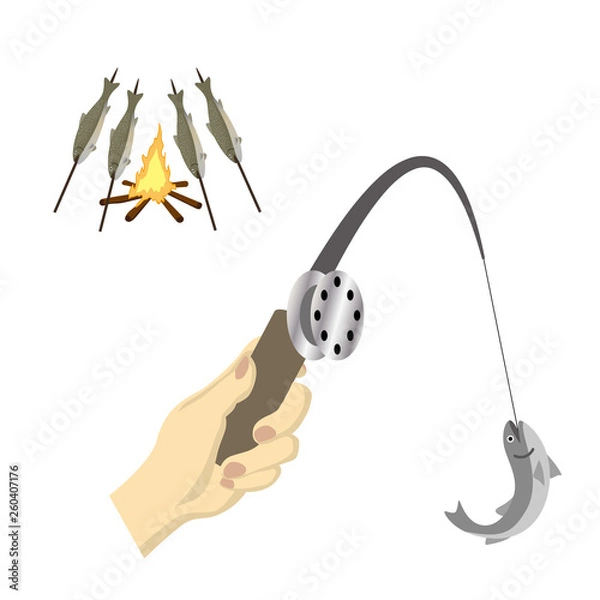 Obraz フィッシング & クッキング