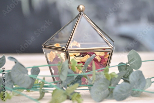 Fototapeta lantern on a red background